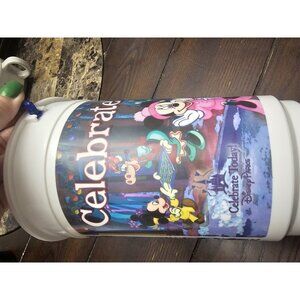 Disney popcorn bucket "Celebrate the Season!"  Celebrate Today Disney Parks